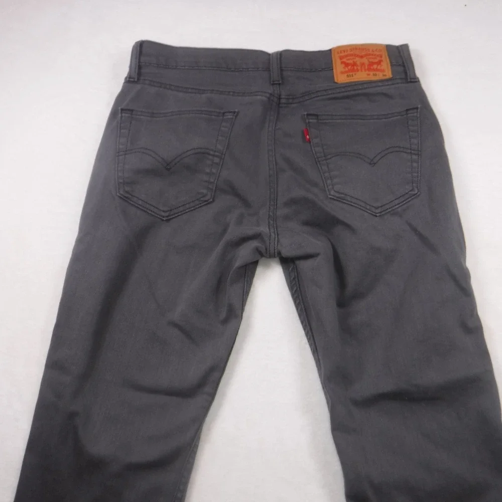Levis 511 Slim Fit MEN'S 32X30 Stretch‎ Charcoal Grey Pants Jeans